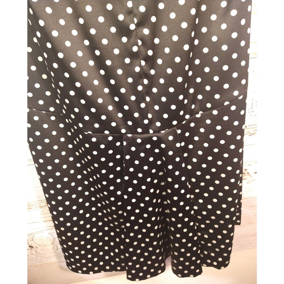 Donna Ricco Size 8 Halter Polka Dot Dress – Rockabilly Vibes, Fitted Bodice - Picture 5 of 8